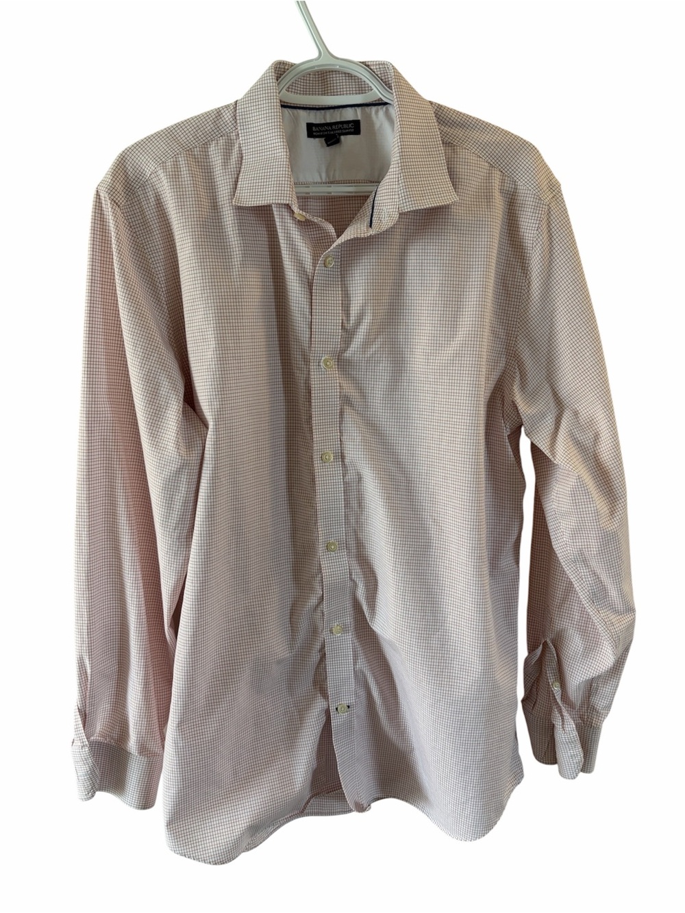Banana Republic Mens 100% Cotton Dress Shirt Non Iron Tailored Slim Fit XL